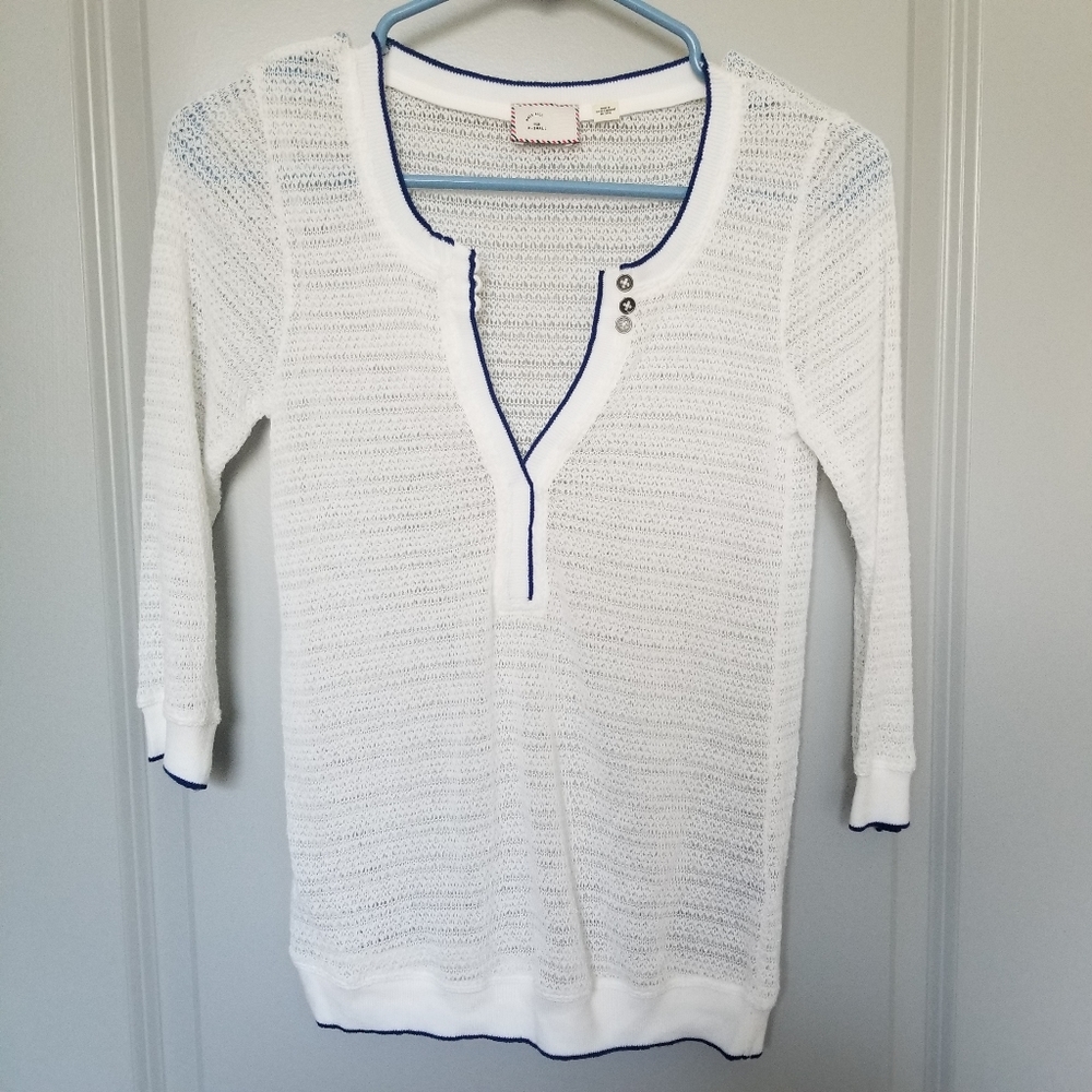 Sheer Pullover Knit Top
